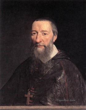 ジャン・ピエール・カミュ・フィリップ・ド・シャンパーニュ司教の肖像 Oil Paintings